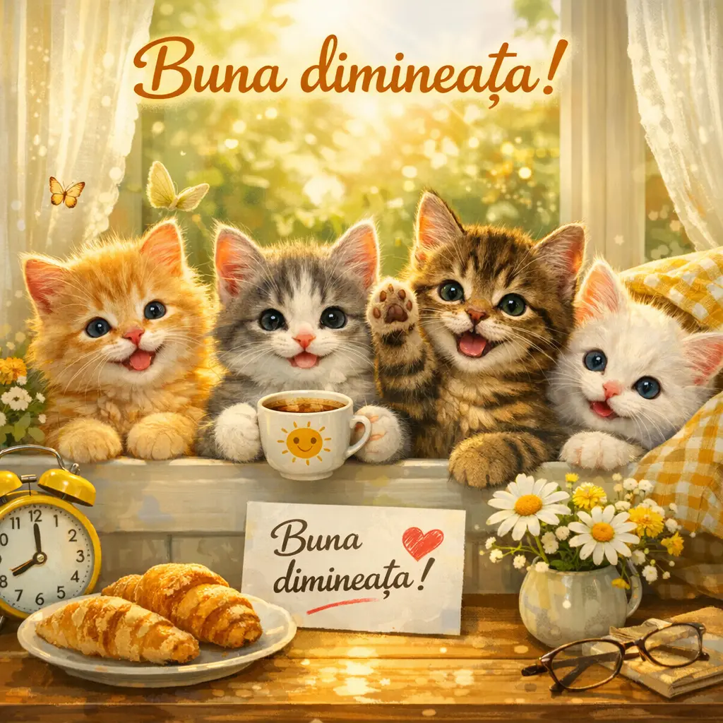 Buna dimineata pisici